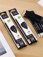 قلم رصاص اسود مثلث باستيكه EASY LINE BLACK (بالدسته)